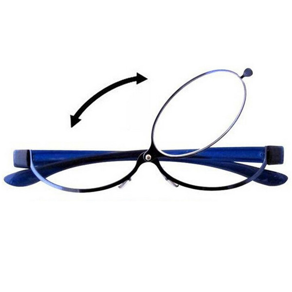 Fashion Makeup Reading Glasses Women Lady Make Up Eyeglasses Magnifying Eyewear Blue Metal Frame Magnifier Eye Reader +1.0~+4.0