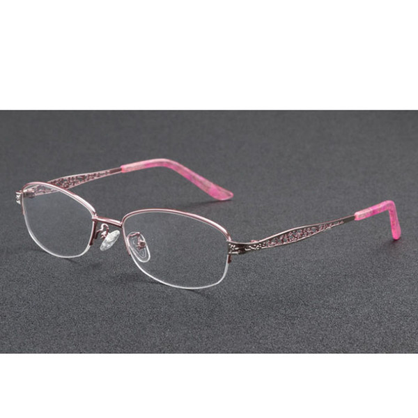 Color Change Reading Glasses Progressive Photochromic Eyeglasses Sunglasses Multi Focus Eye Reader Pink Metal Frame Women Lady +1.0~+3.0