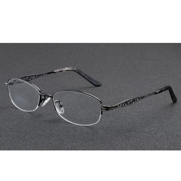 Color Change Reading Glasses Progressive Photochromic Eyeglasses Sunglasses Multi Focus Eye Reader Black Metal Frame Women Lady +1.0~+3.0