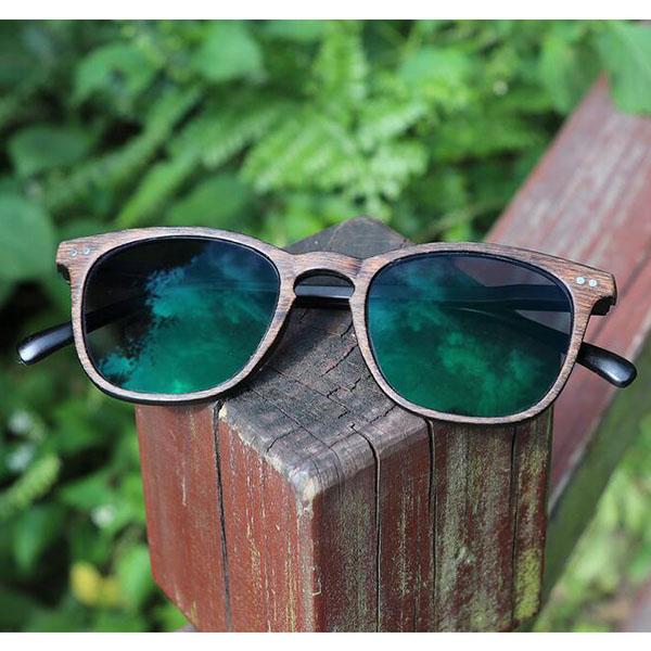 Retro Photochromic Reading Glasses Color Change Eyeglasses Sunglasses Eyewear Brown Wood Grain Frame Eye Reader +1.0~+6.0 Strength