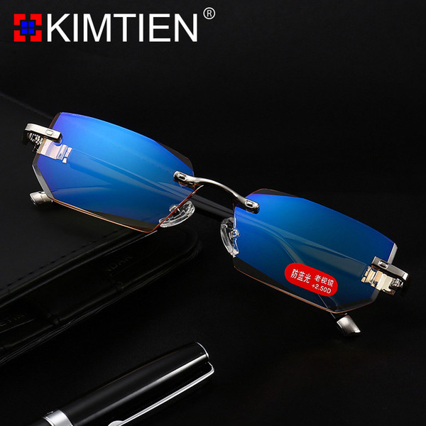 +1.00 +1.50 +2.00 to +4.0 Titanium alloy frame Reading Glasses Women Men Clear Lens Anti-Blu-Ray Computer Glasses Presbyopia Reader