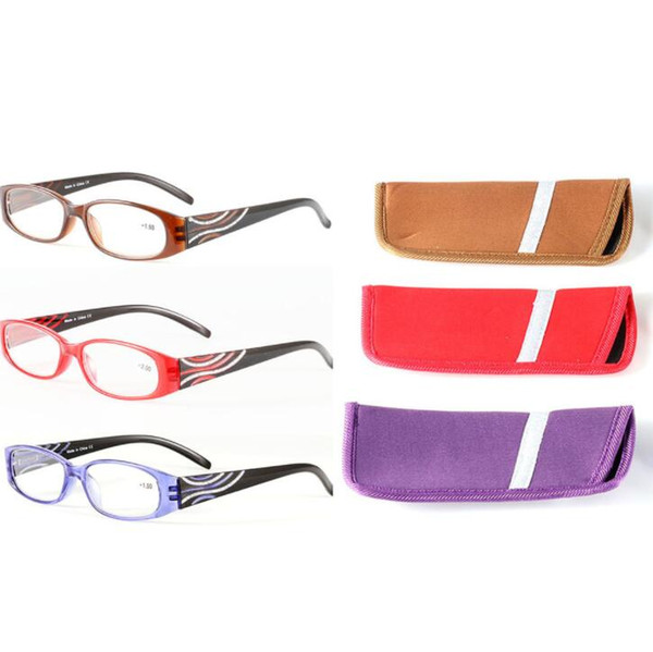 Reading Glasses Presbyopia Resin Lens Eyeglasses With Bag 1.0 1.5 2.0 2.5 3.0 3.5 strength Eyeglasses LJJK1475