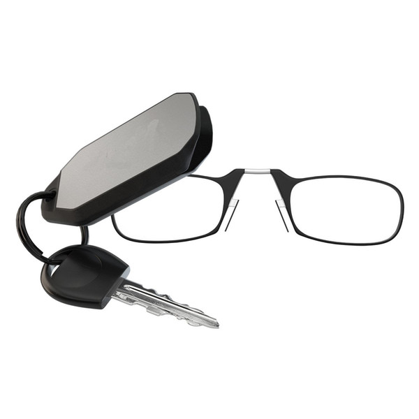 Keychain Reading Glasses 1.00/1.50/2.00/2.50 Strength- Black/ Red/ Blue/ Brown Frame