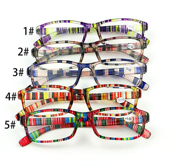 2019 hot sale fashion colorful reading elderly glasses +1.0 +1.5 +2.0 +2.5 +3 +3.5 +4.0 D029