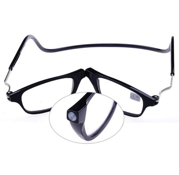 Popular 3 Colors Magnetic Reading Glasses With Diopter +1.0 +1.5 +2.0 +2.5 +3.0 +3.5 +4.0 Men Women Spectacles Old People Wholesale