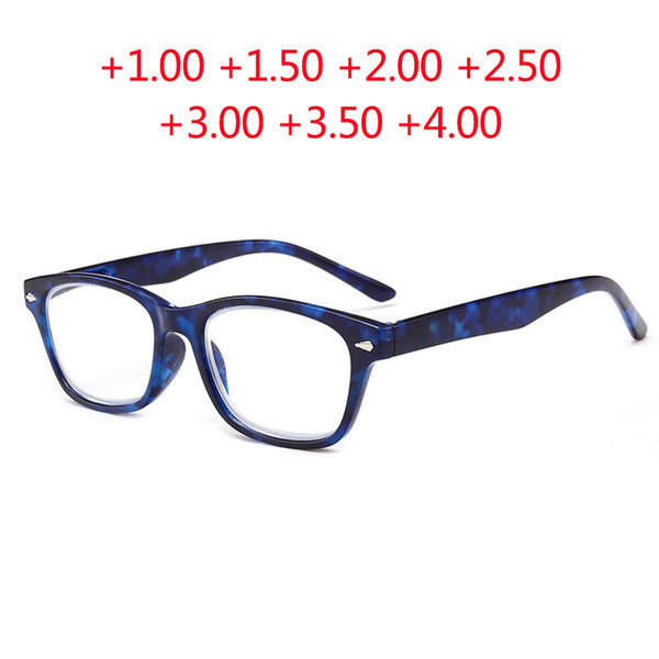 2018 New Finished Reading Glasses Men Women PC Frame Hyperopia Glasses Frames Reading Glasses 4 colors +1.00 +1.50 +2.00 +2.50 +3.00 +3.50