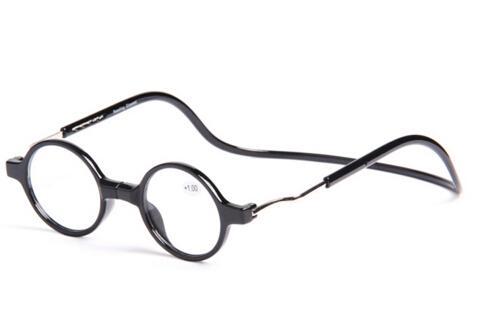 High Quality Adjustable Fashion Magnetic Unisex Reading Eyeglasses +1.0-4.0 Front Connect Reader Eyewear Free shipping