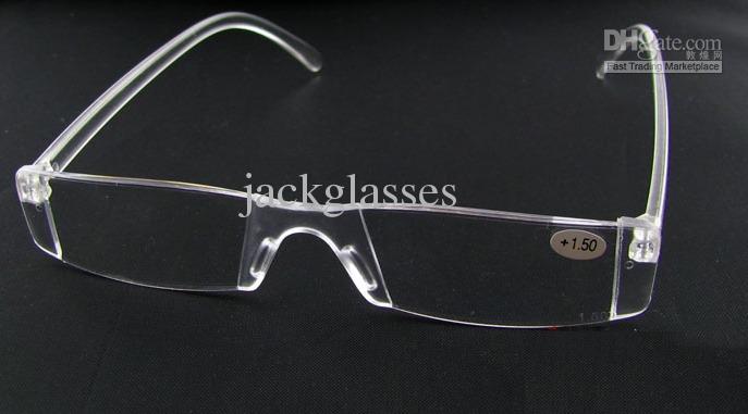 20pcs/lot Unbreakable clear white reading glasses/plastic reading glasses lenses degree from +1.00 to +4.00