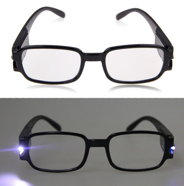 1.0-4.0 Multi Strength Men Women Reading Glasses Dual Led Lights Eyeglass Spectacle Diopter Magnifier Light UP 11-east