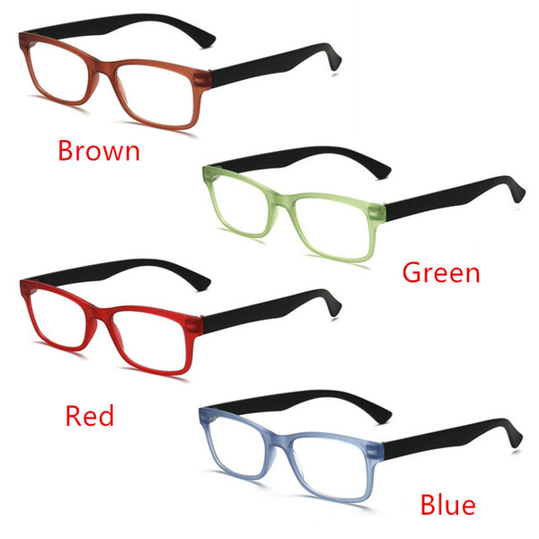 High Quality 4 Colors Ultra-light Reading Glasses Presbyopic Glasses Full Frame +1.0 To +4.0 Portable Gift for Parents