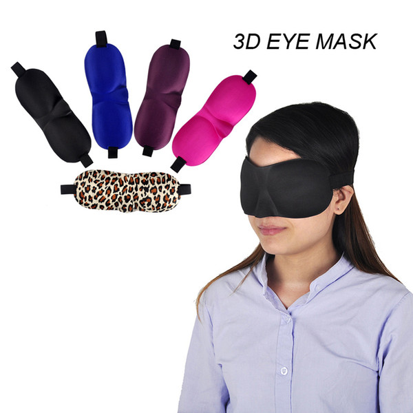 3D Eye Mask Sponge Shade Nap Cover Blindfold Mask Eyeshade Sleep Masks for Sleeping Travel 0612002