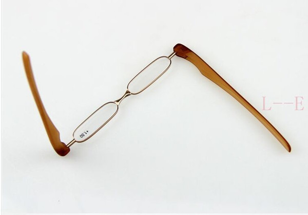 Wholesale-resin Bronw Folding mini reading glasses Rotating folding eyeglasss pectacle +1.0 +1.5 +2.0 +2.5 +3.0 free shipping