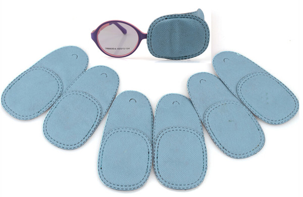 6pcs/lot 1 pair in a opp bag blue nonwoven amblyopia treatment eye mask patch for kids weak sight training