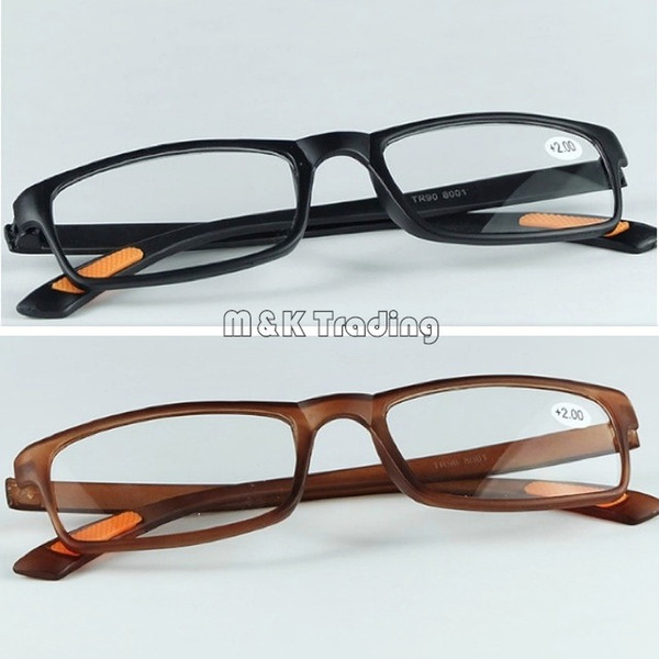 2016 New Arrival Resin Reading Glasses Light Eyeglasses Frame Black And Brown +1.00 To +4.00 Free Shipment