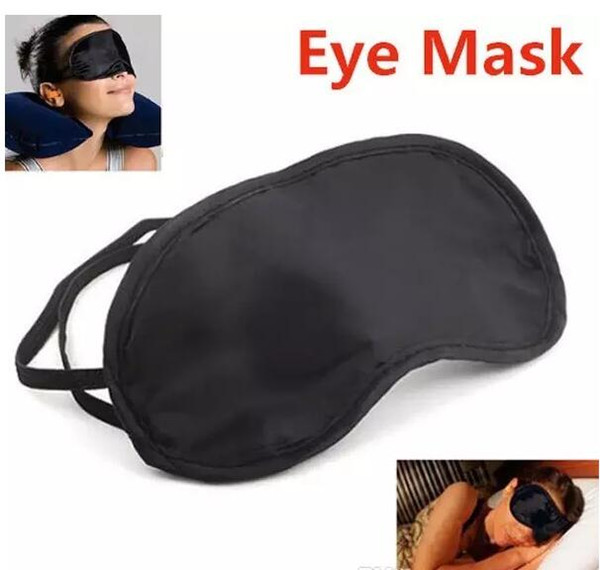 High quality 2500Pcs/lot Shade Eyeshade Sleep Rest Travel Eye Masks Nap Cover Blindfold Skin Health Care Treatment Black Sleep Free shipping