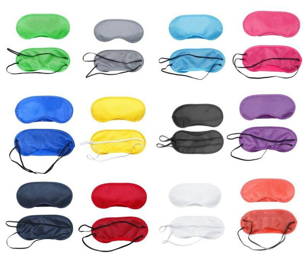 Travel Rest Eye Sleeping Mask Satin Blindfold Soft Eye Shade Nap Cover Blindfold Sleeping Soft Eye Mask Shade Cover