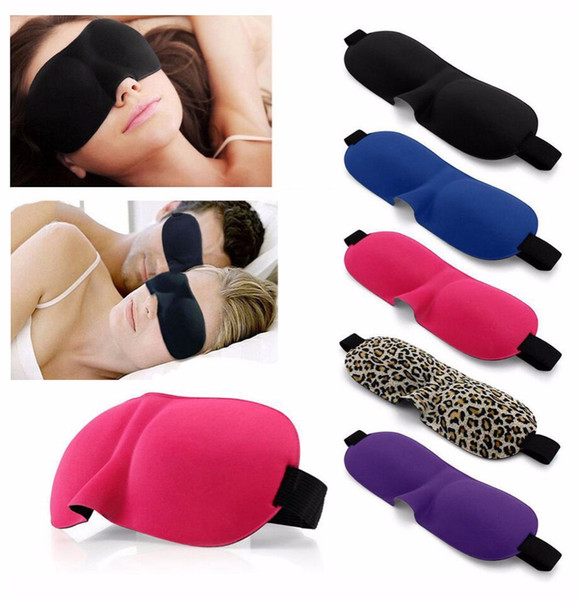 3D eye Sleeping Mask cotton Blindfold Soft Eye Shade Nap Cover Blindfold Sleeping Travel Rest 3 colors