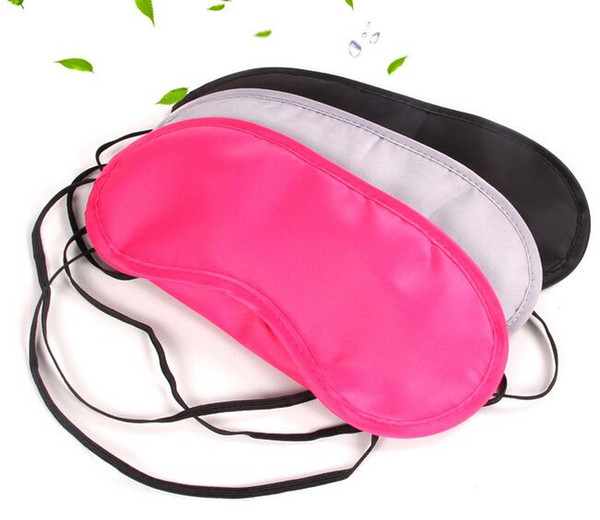 Black 50pcs/lot Eye Mask Shade Cover Blindfold Sleeping Travel Free shipping 100% New AAAA quality