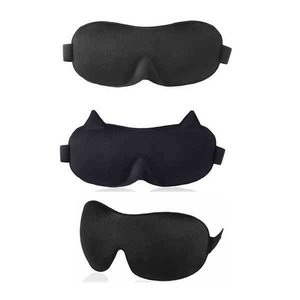 2018 New 3D Sleep Masks High Quality Eyeshade Sleeping Eye Mask Portable Office Travel Sleep Rest Eye Mask Cover Eye Patch 3 Styles