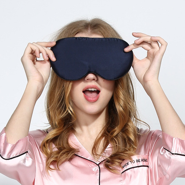 Silk Portable Travel Sleep Eye Mask Rest Aid Soft Cover Eye Patch Hot Sale Eyeshade Sleeping Mask