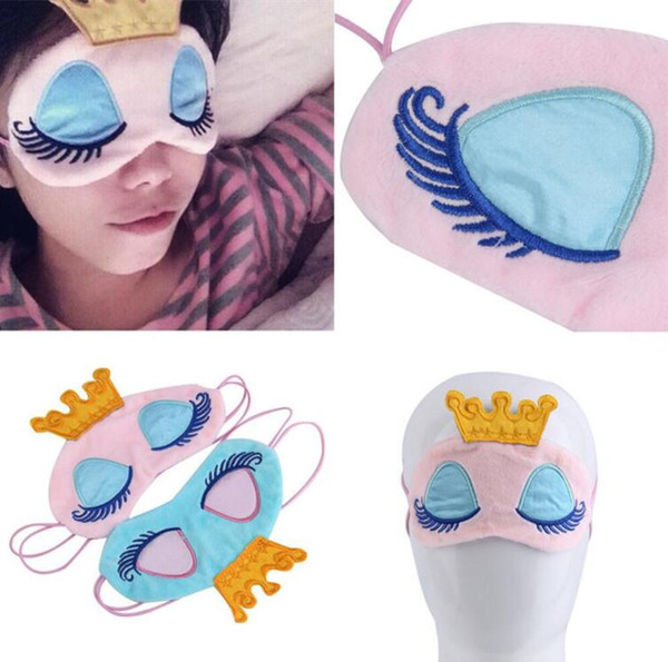 Princess Crown Fantasy Eyes Cover Eyeshade Eyepatch Travel Sleeping Blindfold Shade Eye Mask Portable Patches sleep Masks