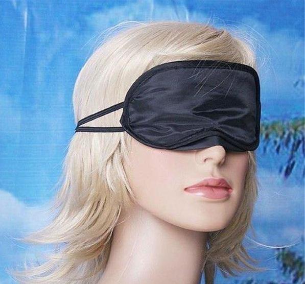 1000Pcs Shade Eyeshade Sleep Rest Travel Eye Masks Nap Cover Blindfold Skin Health Care Treatment Black Sleep Free shipping