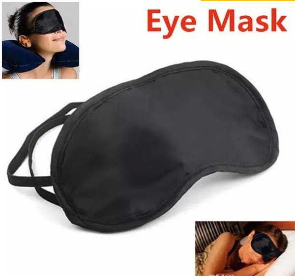 2017 High quality Shade Eyeshade Sleep Rest Travel Eye Masks Nap Cover Blindfold Skin Health Care Treatment Black Sleep Free shipping