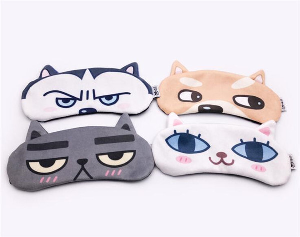 funny Cartoon meow star dog Travel sleep eye mask cute animal cat sleep patch rest Eye Mask Shade Nap Cover Blindfold Shade X044