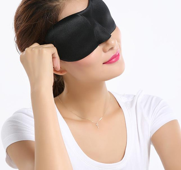 Travel 3D Eye Mask Sleep Soft Sponge Padded Shade Cover Rest Relax Sleeping Blindfold Aid Eyemasks gift