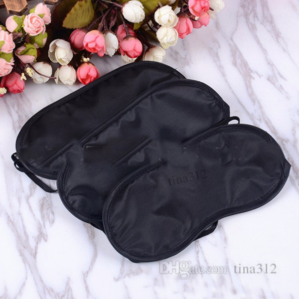 Portable Blindfold Travel Eyepatch Black Sleep Mask Women Men Natural Sleeping Eye Mask Eyeshade Cover Shade Eye Patch T2I5057