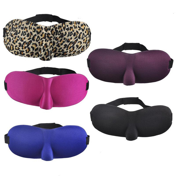 3D Eye Mask Shade Nap Cover Blindfold Mask 3D Polyester Sponge Eyeshade Sleep Masks for Sleeping Travel Colorful Sleep Masks