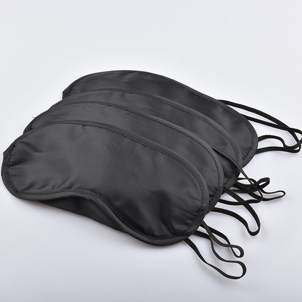 Black Eye Mask Polyester Sponge Shade Nap Cover Blindfold Mask for Sleeping Travel Soft Polyester Masks 4 Layer free DHL