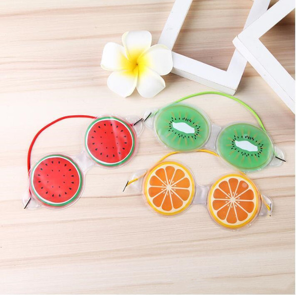 Fruit Shape Ice Mask Goggles Eye Gel Mask Hot and Cool Remove Dark Circles Relieve Eye Fatigue Sleep Eye Mask