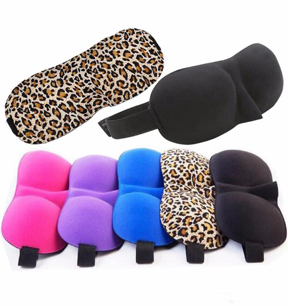 3D Sleep Mask Natural Leopard Sleeping Eye Mask Sponge Eyeshade Cover Blinder Travel Sleep Rest Soft Eye Patch OOA2969