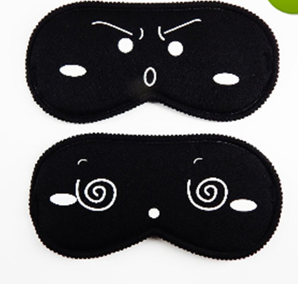 Sleeping Eye Mask Black Eye Shade Sleep Mask Black Mask Bandage on Eyes for Sleeping Emotion Sleep Masks DHL freeshipping