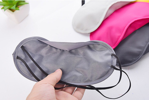 Wholesale Travel Sleeping Eye Mask Black Shade Blindfold Men Eye Patch Women Night Sleep Masks Black