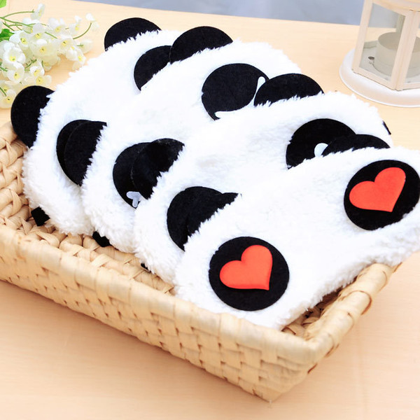 Free DHL Cotton Panda Goggles Sleep Mask Shading Moisture Remove Dark Circles Cartoon Eye goggles Improve Sleep Quality Moist Eyes ZJ-T15