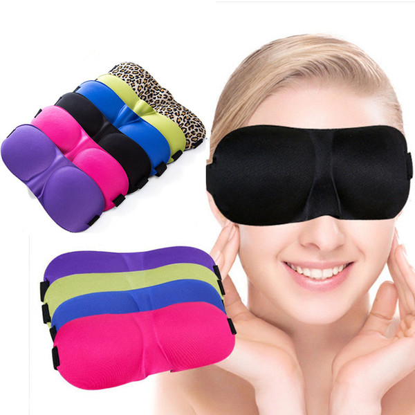 3D Sleep Masks Stereoscopic Goggles Natural Sleeping Eye Mask Black Eyeshade Cover Shade Eye Patch Blindfold Travel Eyepatch 6 color