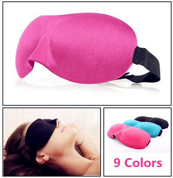 High Quality Travel Sleep Rest 3D Sponge Eye Shade Sleeping Eye Masks Cover Nap Rest Patch Blinder for health care