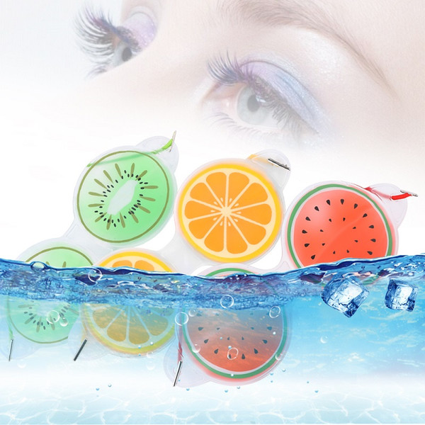 100pcs Fruit Shape Ice Mask Goggles Eye Gel Mask Hot and Cool Remove Dark Circles Relieve Eye Fatigue Sleep Eye Mask