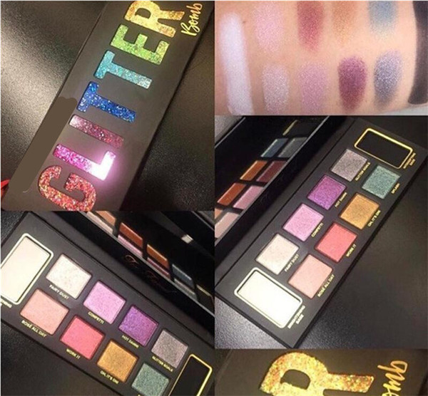 2017 NEW Face Glitter Bomb PRISMATIC Eyeshadow Palette makeup Eye Shadow Palettemakeup palettes 10 color FREE shipping GIFT