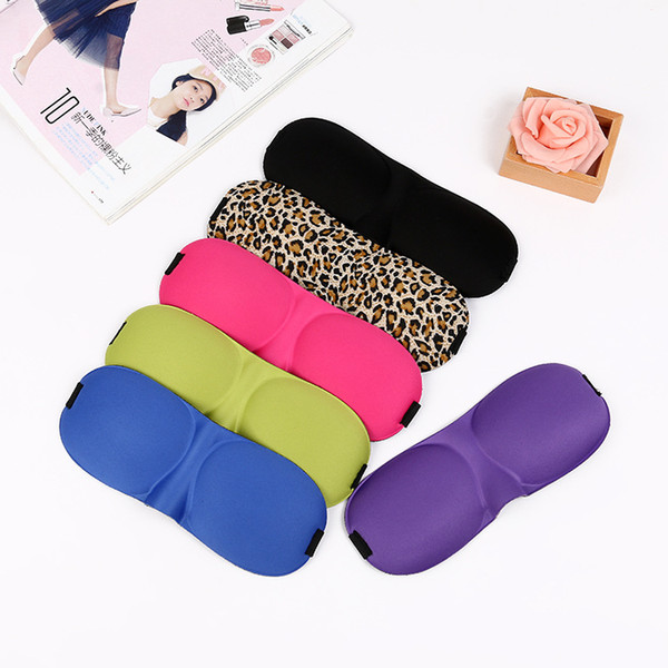 3D Sleep Mask Natural Sleeping Eye Mask Eyeshade Cover Shade Eye Patch Blindfold Travel Eyepatch 6 color KKA1465