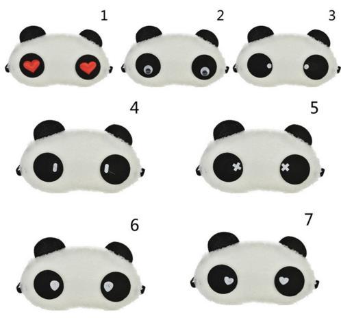 1pcs lovely panda eye mask shade cute travel rest blindfold cover sleeping eye mask eyeshade eyepatch