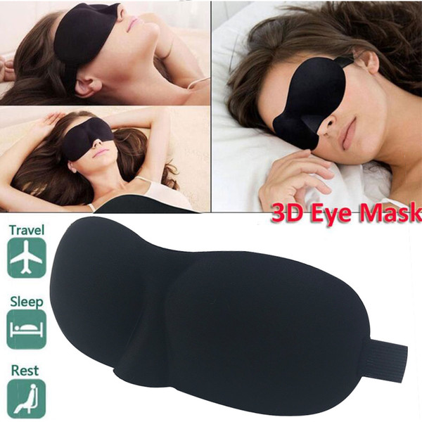 High quality 3D Sleep Mask Natural Sleeping Eye Mask Eyeshade Cover Eye Patch Travel Goggles Rest Relax Sleeping Blindfold