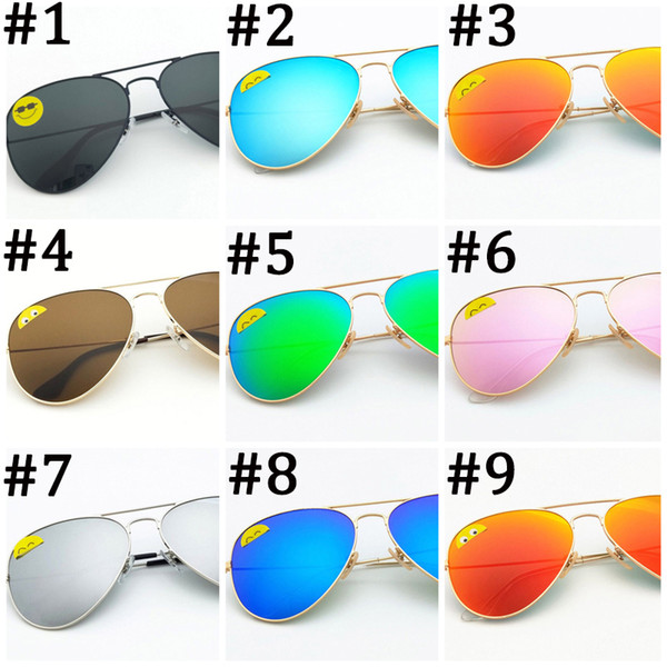 High Quality Classic Pilot Sunglasses Designer Brand Mens Womens Sun Glasses Eyewear Gold Metal Green 58mm 62mm Glass Lenses black Case DHL