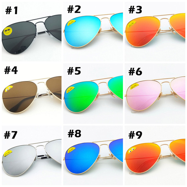 High Quality Classic Pilot Sunglasses Designer Brand Mens Womens Sun Glasses Eyewear Gold Metal Green 58mm 62mm Glass Lenses black Case