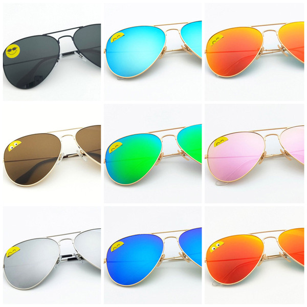 High Quality Classic Pilot Sunglasses Designer Brand Mens Womens Sun Glasses Eyewear Gold Metal Green 58mm 62mm Glass Lenses black Case