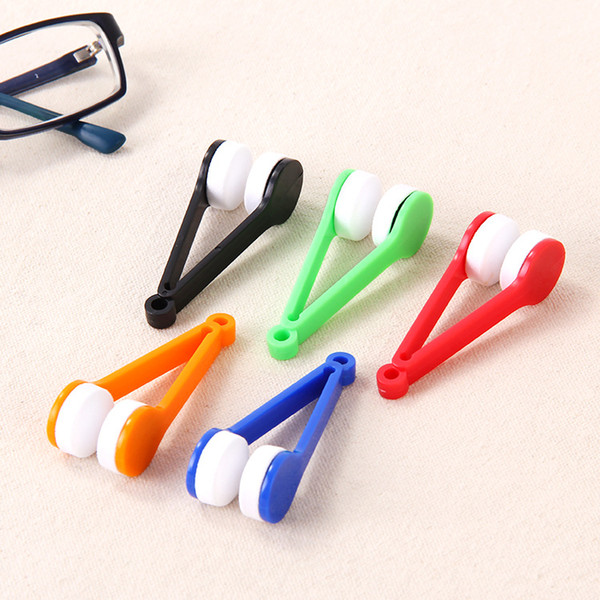 Mini Portable Glasses Lens Cleaner Eyeglasses Clean Microfiber Lens Sunglasses Clean Wipe Easy for Spectacles Eyewear with Retail Packing