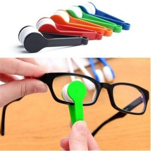 Fashion Glasses Cleaning Cloth Tool Microfiber Cleaner Brush Eyeglasses Sun Glasses Rub Cleaning Tool New 1pc