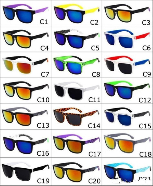 New 21 Colors Unisex Brand Designer Spied Ken Block Helm Sunglasses Fashion Sports Sunglasses Oculos De Sol Sun Glasses Eyeswear DHL free